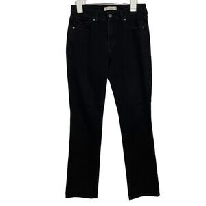 Levi's 505 Black Mid Rise Straight Leg Jeans